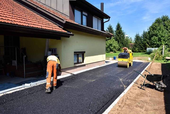 Aménagement chemin d'accès Meximieux